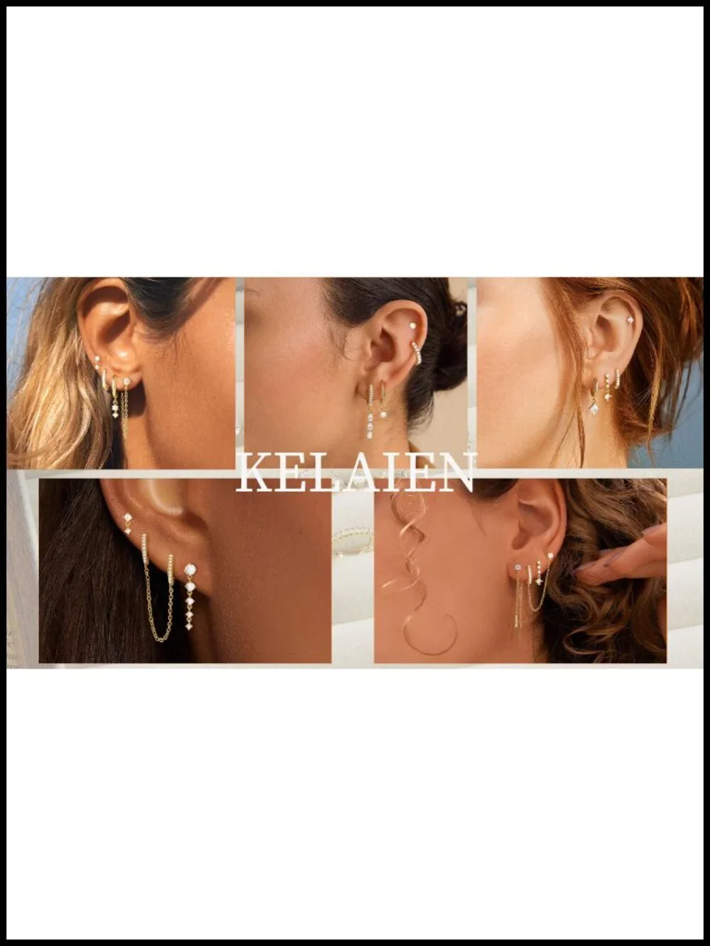 14K Gold Plated Dangle Earrings Set with Pearls & Zirconia, Hypoallergenic